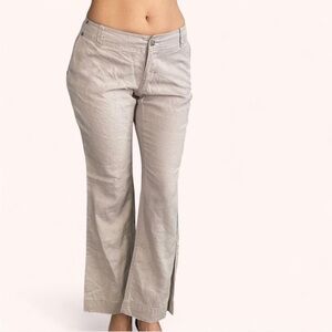 Light Linen Bootcut Low-Rise Pants